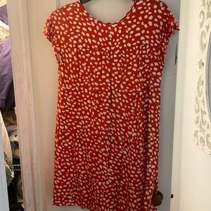 Spotted orange dress
